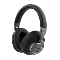 KlipX Tranze Active Noise-Cancelling Bluetooth Headset Black